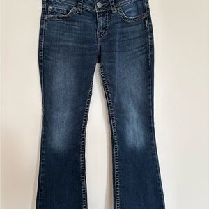 Silver Jeans Suki surplus Blue Women's 28X28 y2k vtg *** hemmed